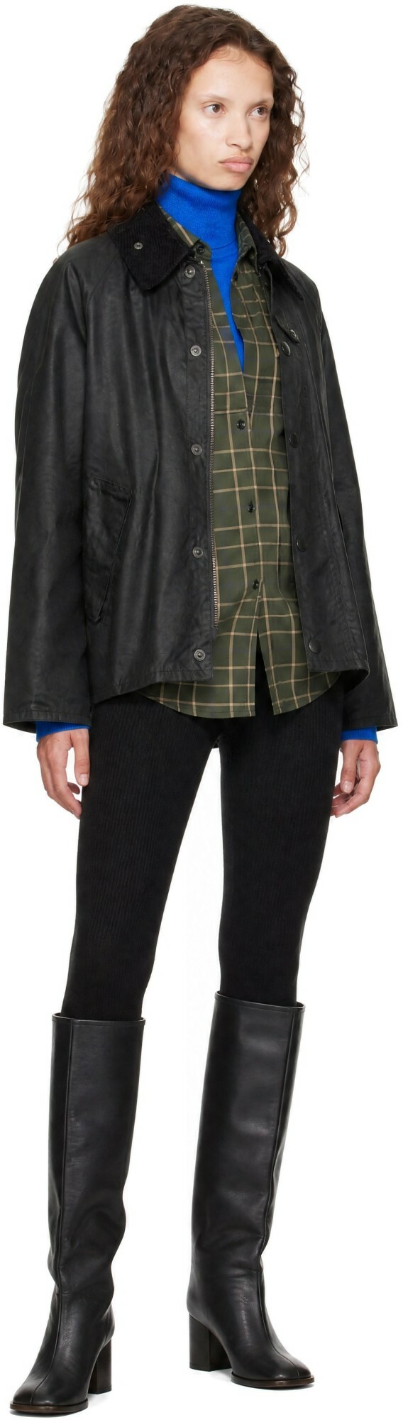Barbour Black Transport Waxed Jacket
