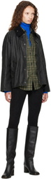 Barbour Black Transport Waxed Jacket