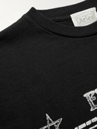 Aries - Energy Logo-Print Cotton-Jersey T-Shirt - Black