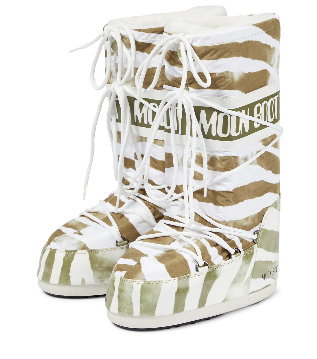 Zebra Pattern Print Comfy Winter Boots