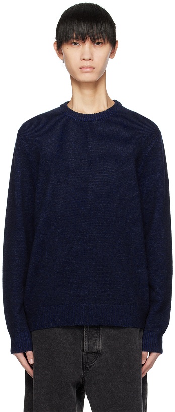 Photo: Theory Navy Hilles Sweater