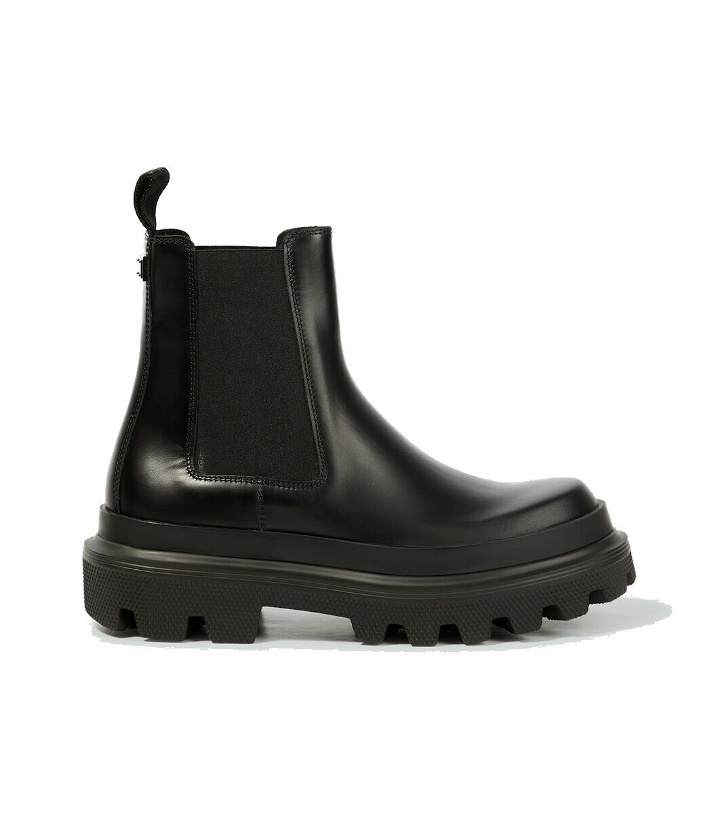 Photo: Dolce&Gabbana Leather Chelsea boots