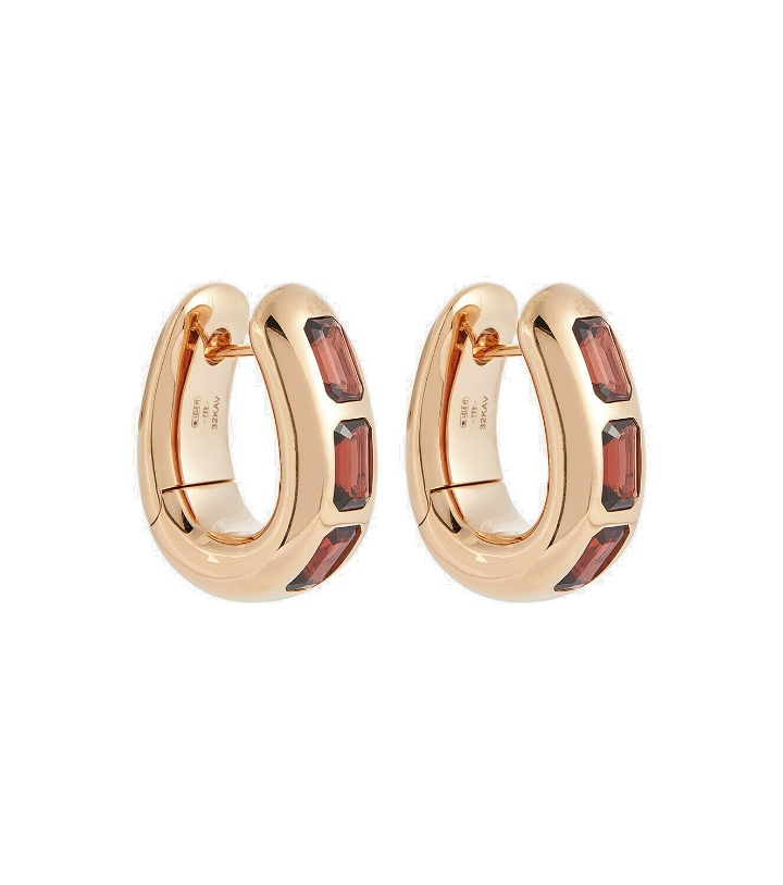 Photo: Pomellato Iconica 18kt rose gold earrings with pyrope garnets