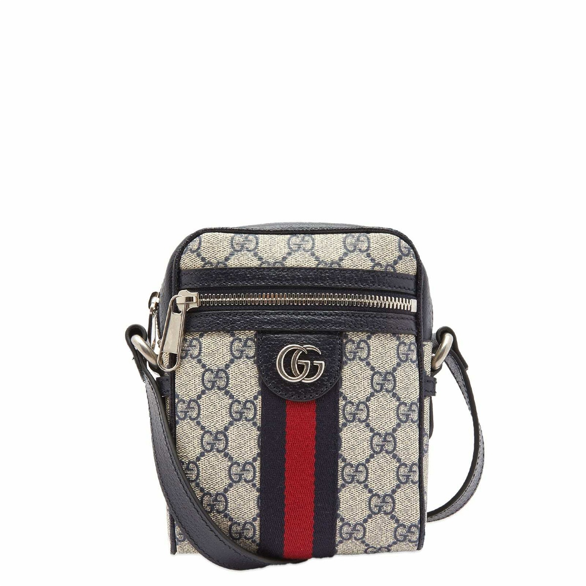 GUCCI - Attache Large Textured Leather-Trimmed Coated-Canvas