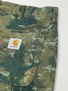 Carhartt WIP - Single Knee Straight-Leg Camouflage-Print Organic Cotton-Canvas Trousers - Green
