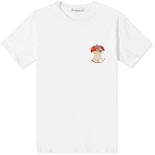 JW Anderson Men's Apple Core Logo T-Shirt in White