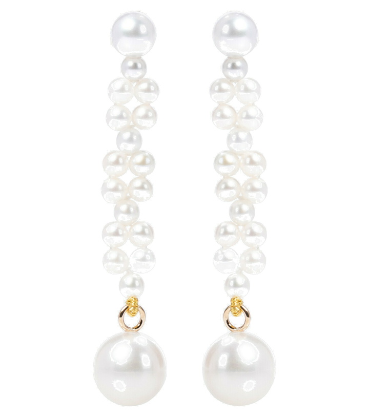Photo: Sophie Bille Brahe - Tressé 14kt gold earrings with pearls