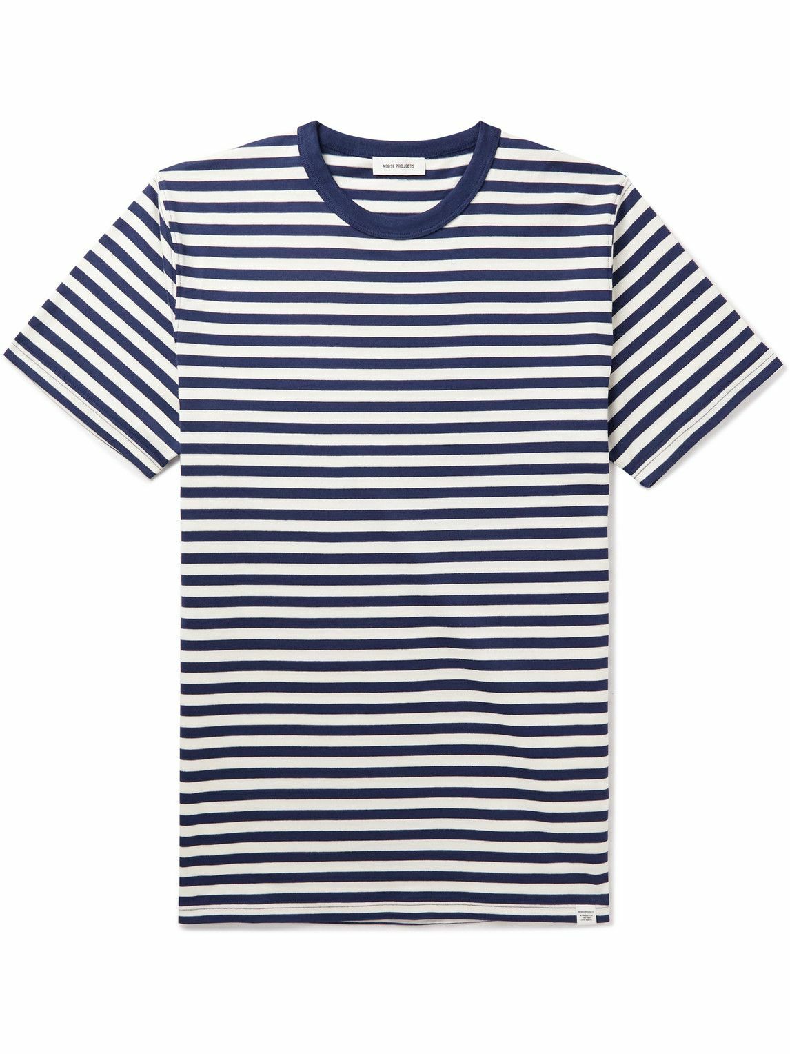 T-shirt Homme Norse Projects Bleu Taille M 100% Coton Basique