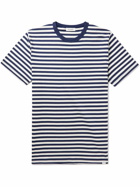 Norse Projects - Essentials Niels Striped Cotton-Jersey T-Shirt - Blue