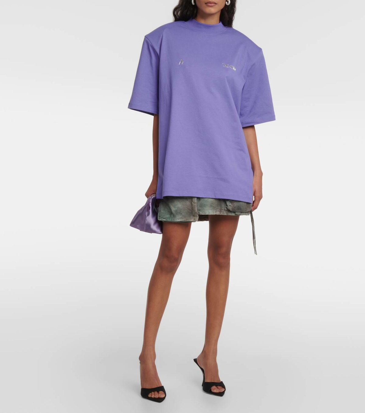 The Attico Kilie printed cotton jersey T-shirt The Attico