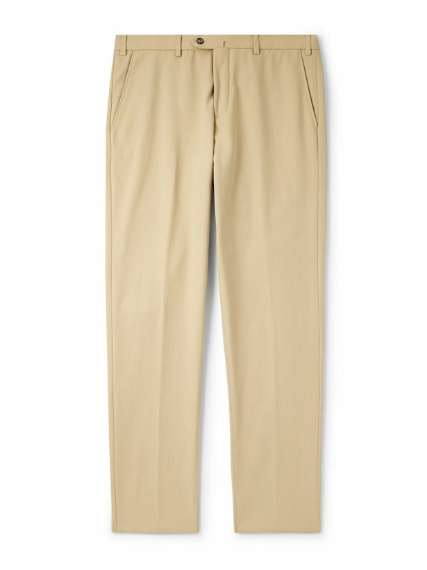 Photo: Loro Piana - Carlo Hyannis Tapered Cotton-Blend Trousers - Neutrals