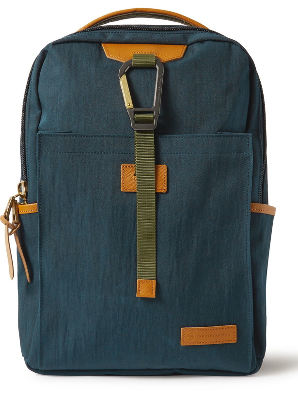 Photo: Master-Piece - Link Leather-Trimmed Nylon-Twill Backpack