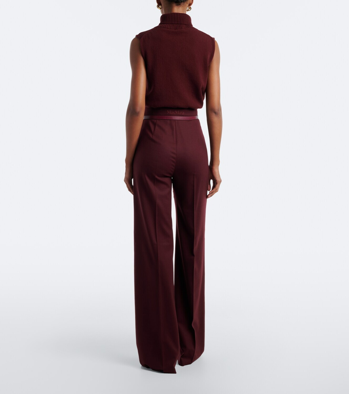 Max Mara Wool-blend wide-leg pants