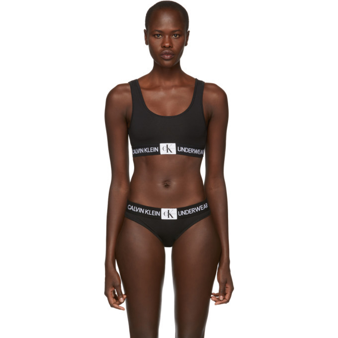 Photo: Calvin Klein Underwear Black Monogram Mesh Bralette