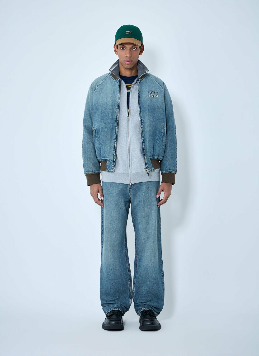Miu Miu Denim Blouson Jacket