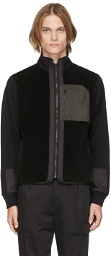 Z Zegna Black Techmerino Full-Zip Sweatshirt