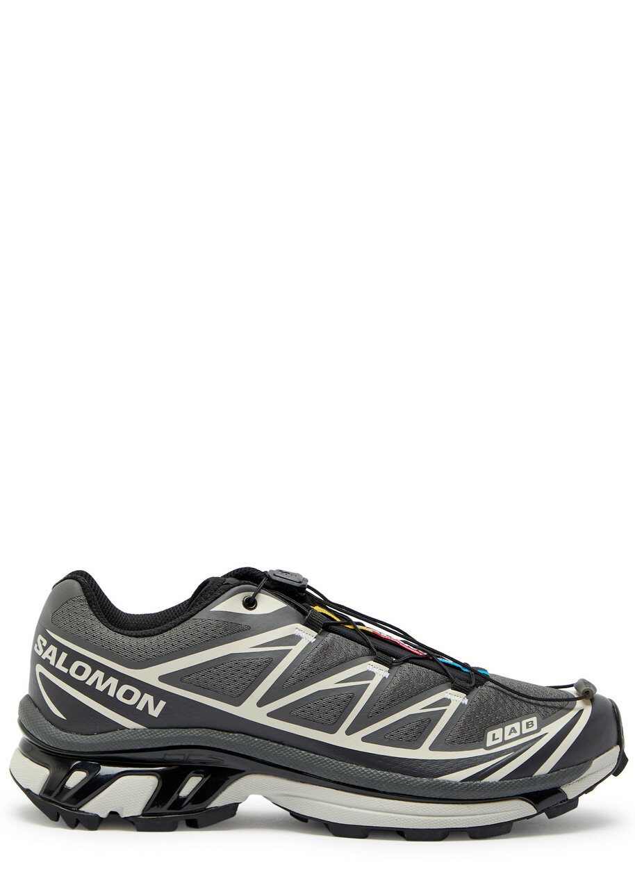 Salomon XT-6 Panelled Mesh Sneakers Grey