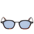 AKILA Iris Sunglasses in Black/Tortoise/Blue 