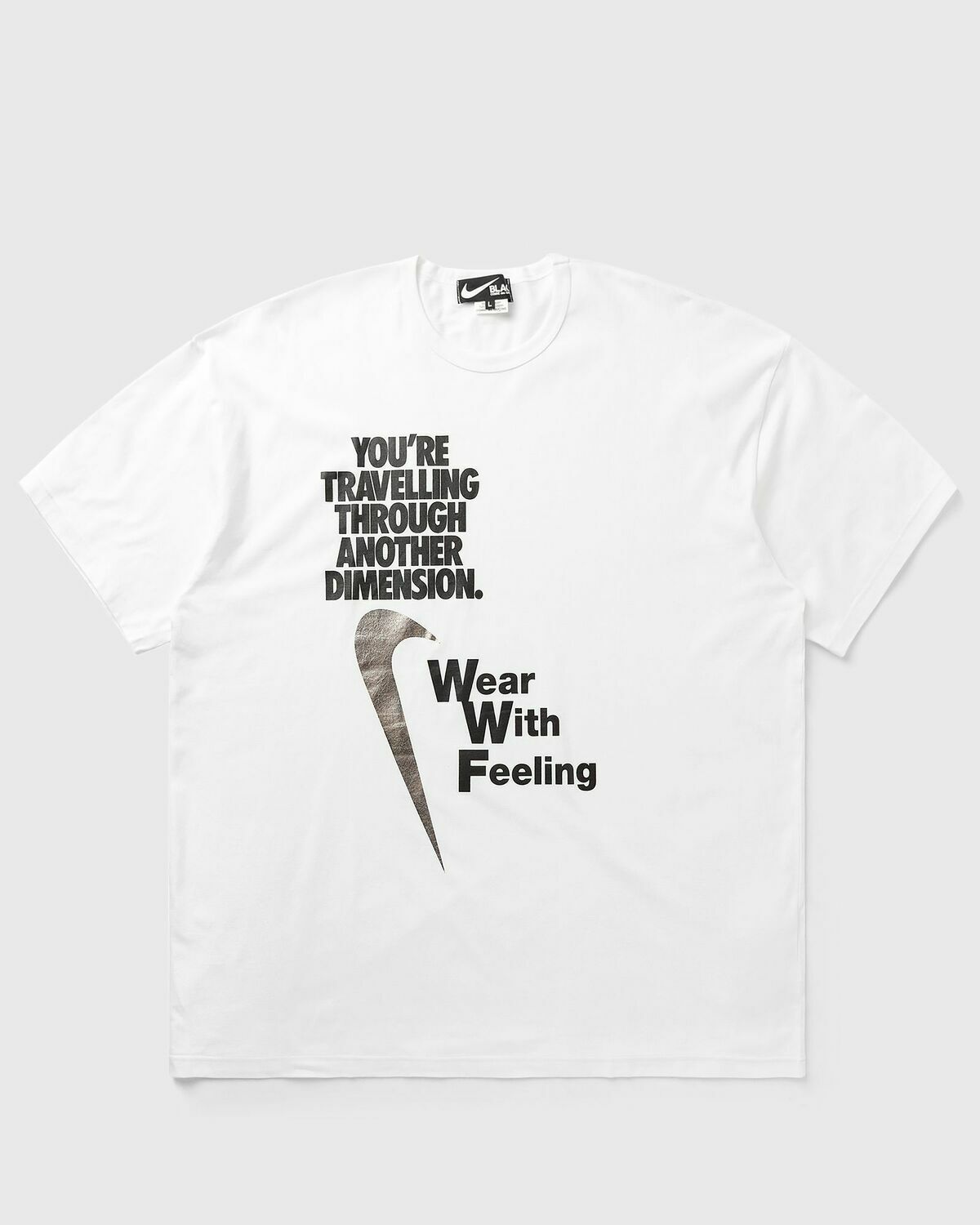 Comme des Garçons Black TEE White Mens Shortsleefe