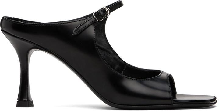 Photo: Teurn Studios Black Strappy Leather Heeled Sandals