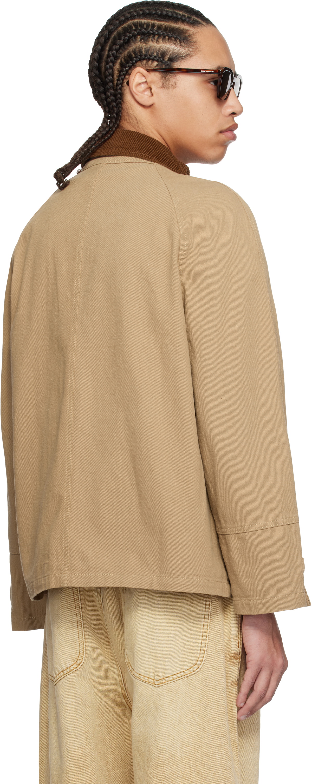 Carter Young SSENSE Exclusive Khaki Newman Buckle Jacket Carter Young
