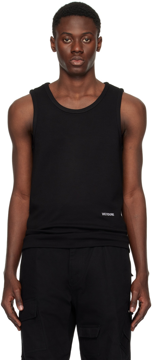 Photo: We11done Black Embroidered Tank Top