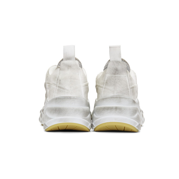 Acne Studios White Tumbled Rockaway Sneakers