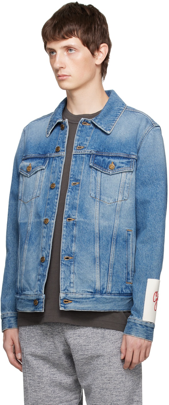 Shop Louis Vuitton Louis vuitton staples edition dna denim jacket
