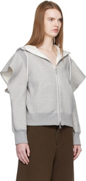 sacai Gray Sponge Sweat Hoodie