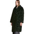 3.1 Phillip Lim Green Two Tone Faux-Shearling Coat