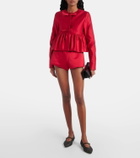 Giambattista Valli Bow-detail satin jacket