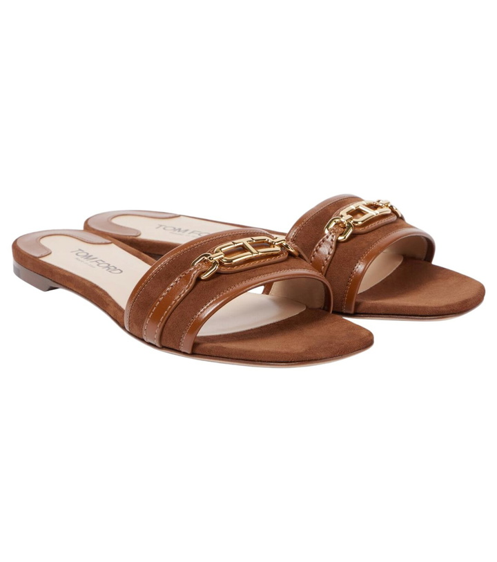 Photo: Tom Ford Whitney Stadium T leather slides