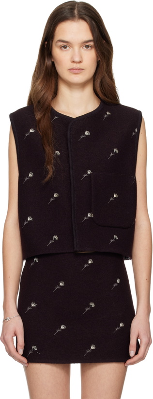 Photo: Rier Purple Walker Flowers Vest