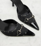 Gucci Savoy Horsebit GG canvas pumps
