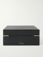 Smythson - Mara Croc-Effect Leather Six-Piece Watch Box