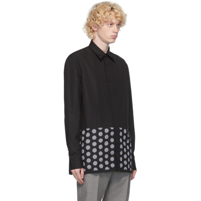 Maison Margiela Black Punched Holes Shirt Maison Margiela