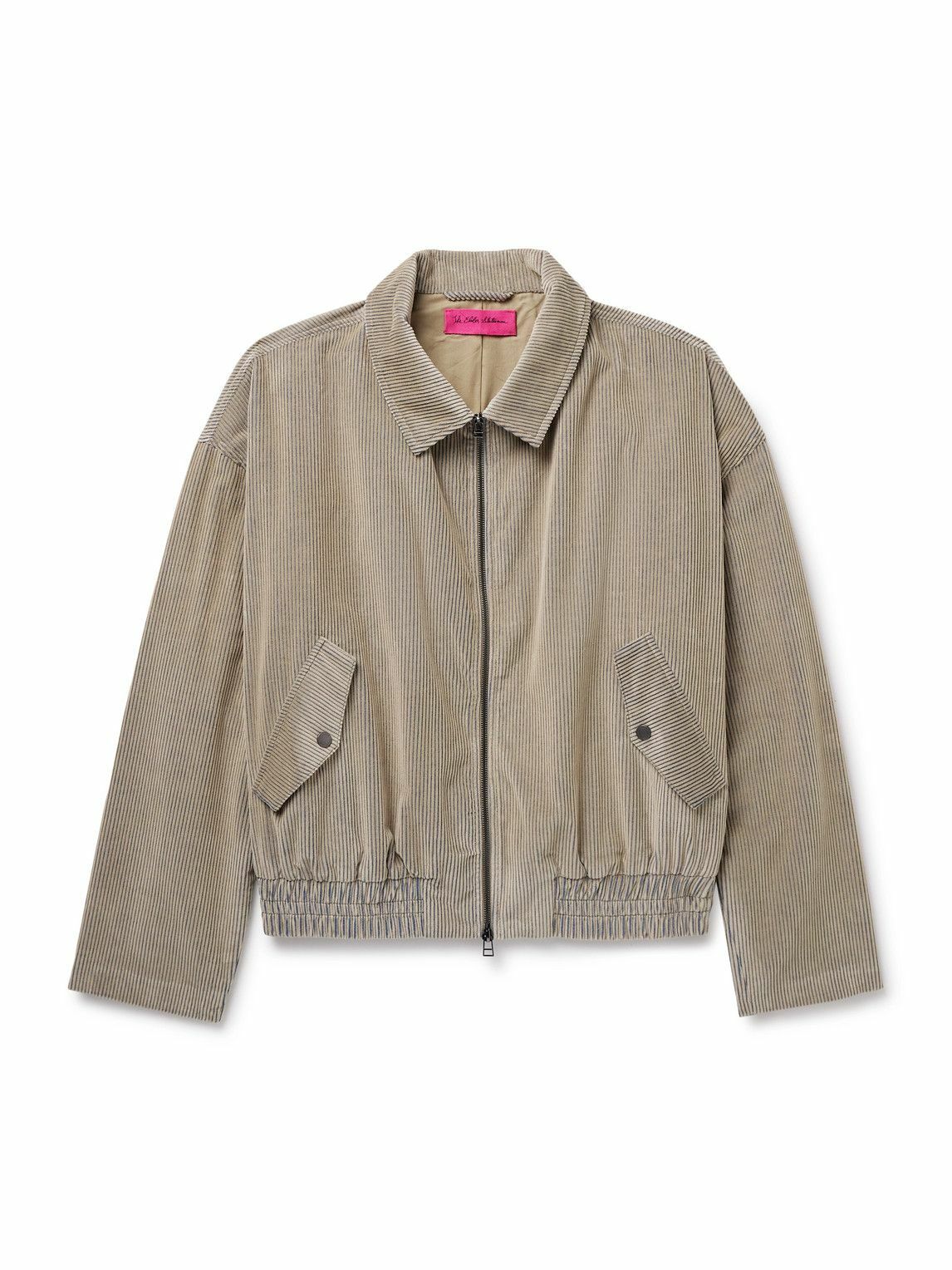 The Elder Statesman - Cotton-Corduroy Blouson Jacket - Gray