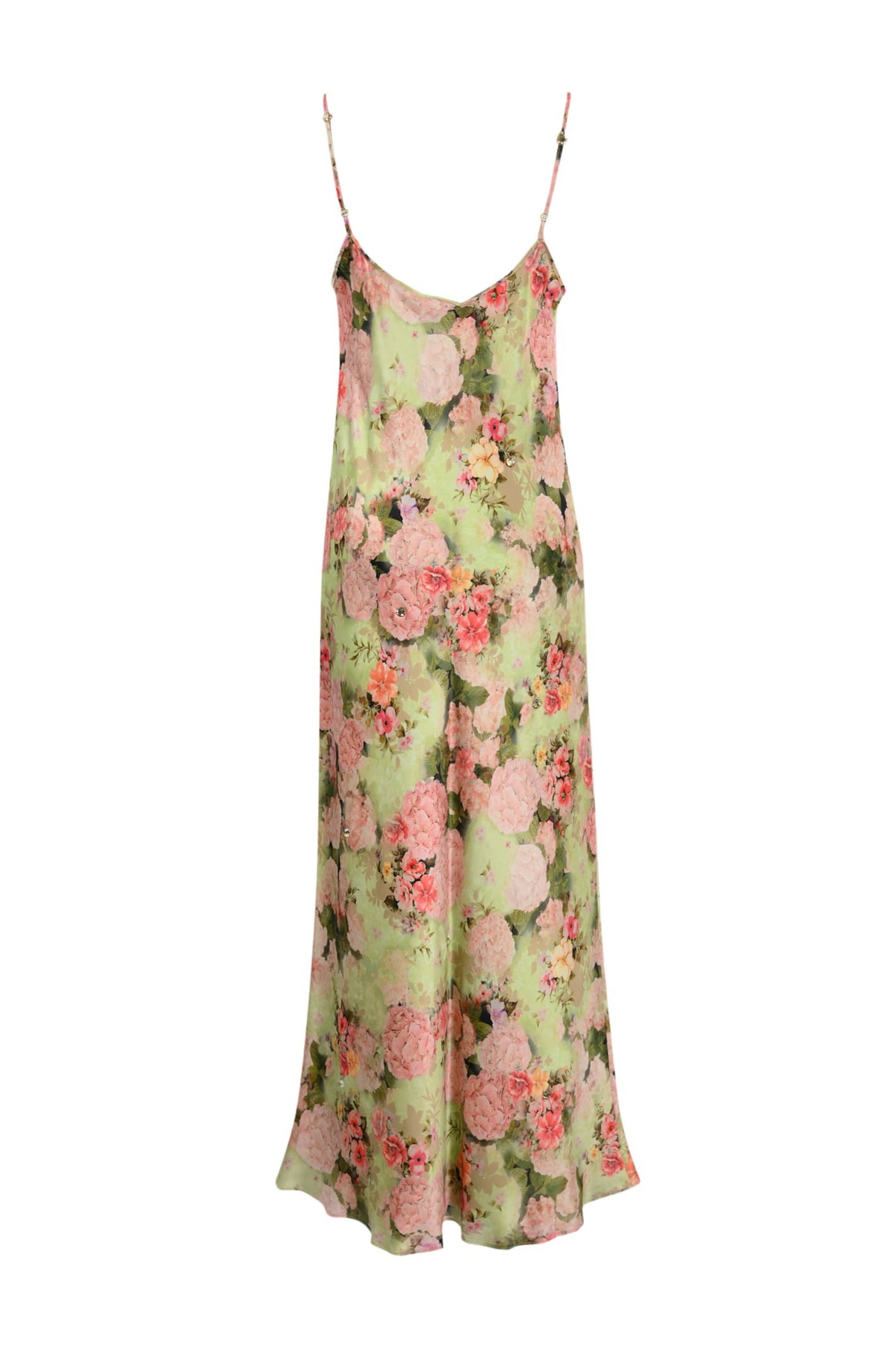 Max Mara Studio Louis Silk Dress With Floral Print