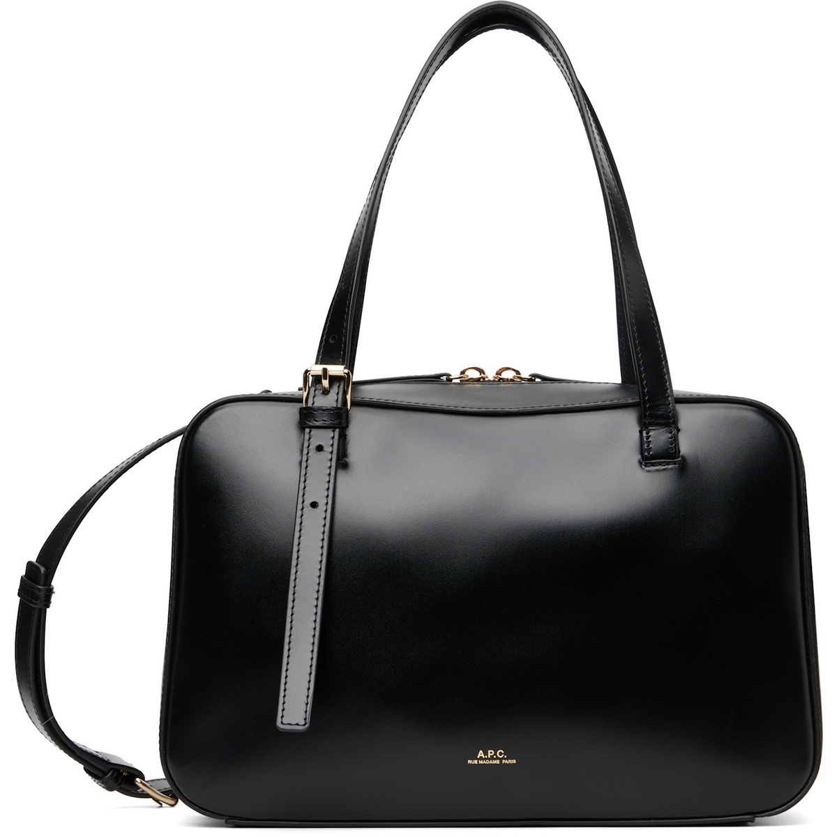 A.P.C. Black Virginie Box Bag