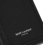 SAINT LAURENT - Pebble-Grain Leather iPhone XS Case - Black