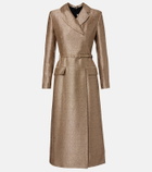 Emilia Wickstead Kalonice belted sequined tweed midi dress