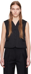 Loulou Studio Black Iba Vest