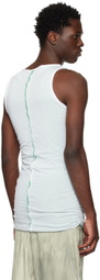 Edward Cuming White Layered Tank Top