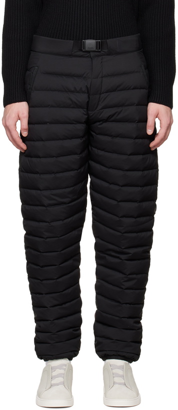 Photo: ZEGNA Black Down Lounge Pants