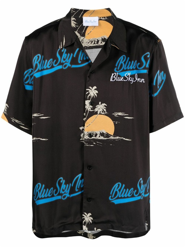 Photo: BLUE SKY INN - Logo Viscose Shirt