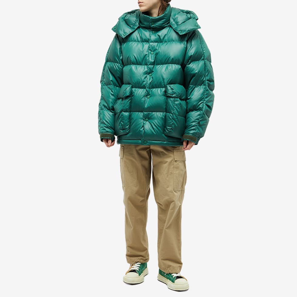 DAIWA Men's Tech Back Packer Down Jacket in Forest Green