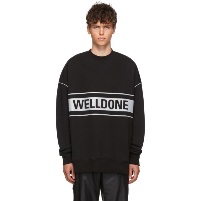 Black reflective shop sweatshirt