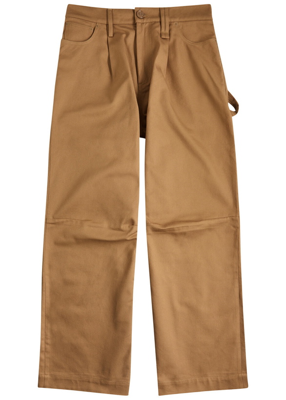Photo: Simone Rocha Crystal-embellished Wide-leg Twill Jeans Khaki