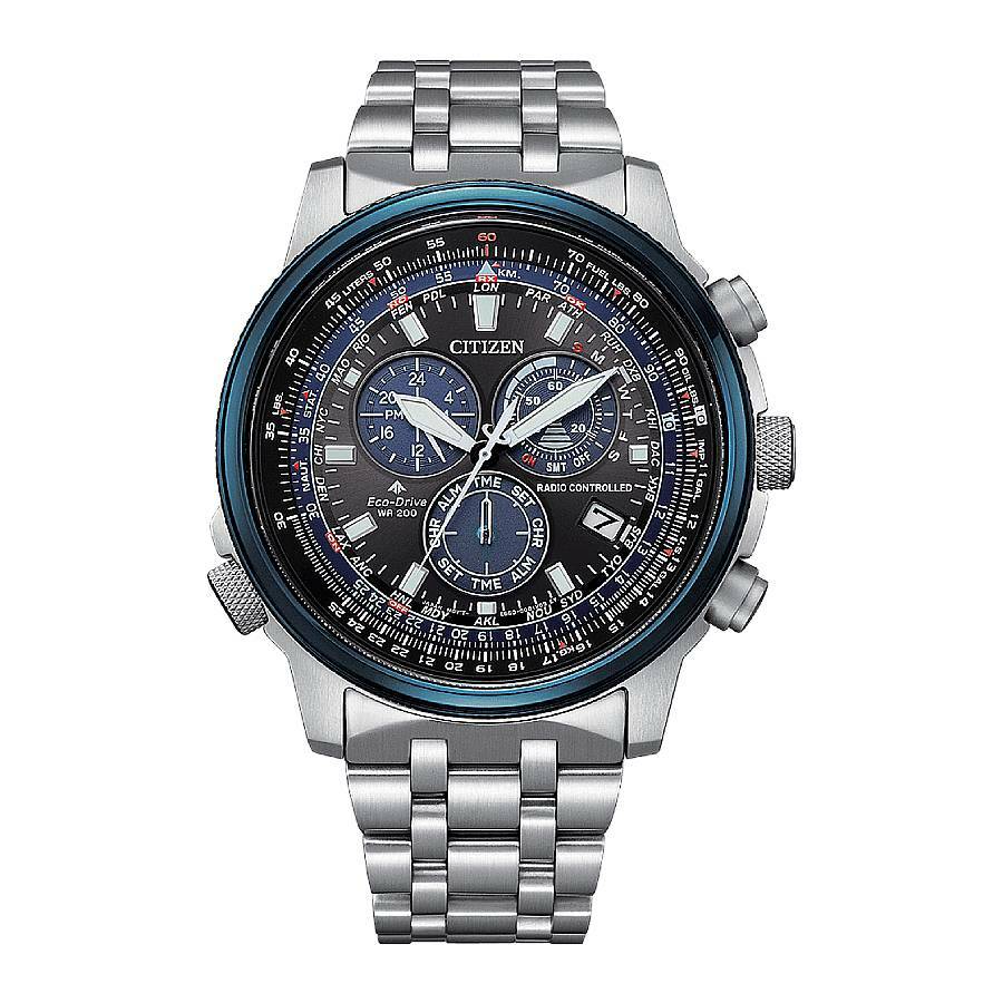Citizen Promaster Sky Perpetual Alarm Black Dial Mens Watch CB5866-55E