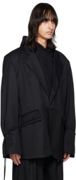 Parnell Mooney SSENSE Exclusive Black Tailored Blazer